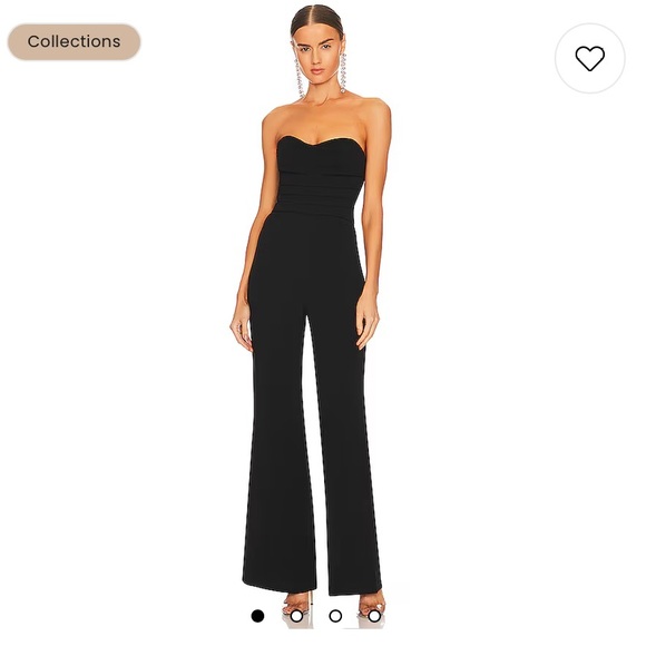 Rebecca Bustier Jumpsuit in Black - Sz. 2 - Picture 1 of 4